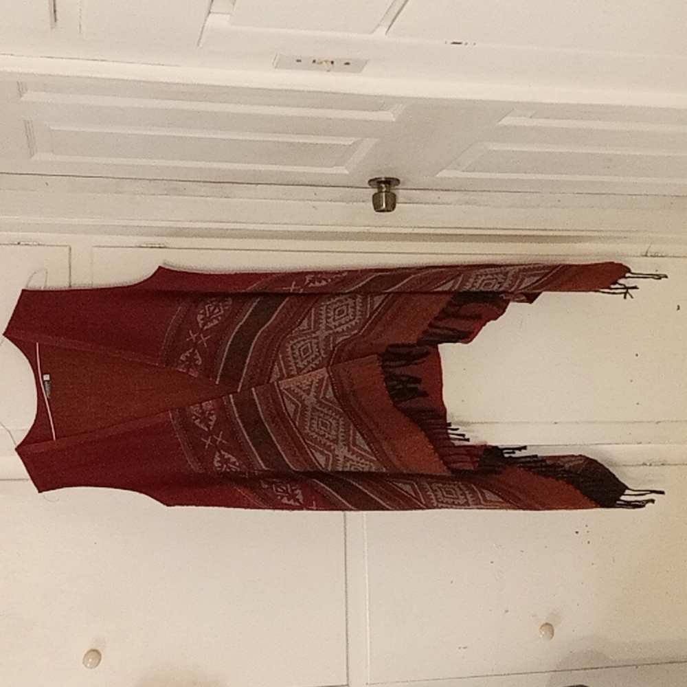 Earthbound Trading Co | Western Style Long Vest size large